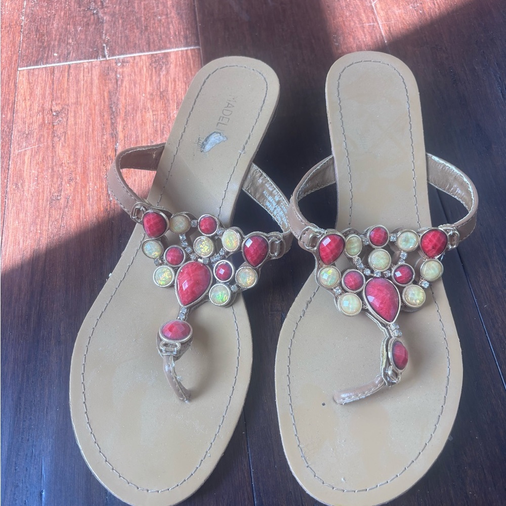 Madeline StuartEmbellished Tan Sandals